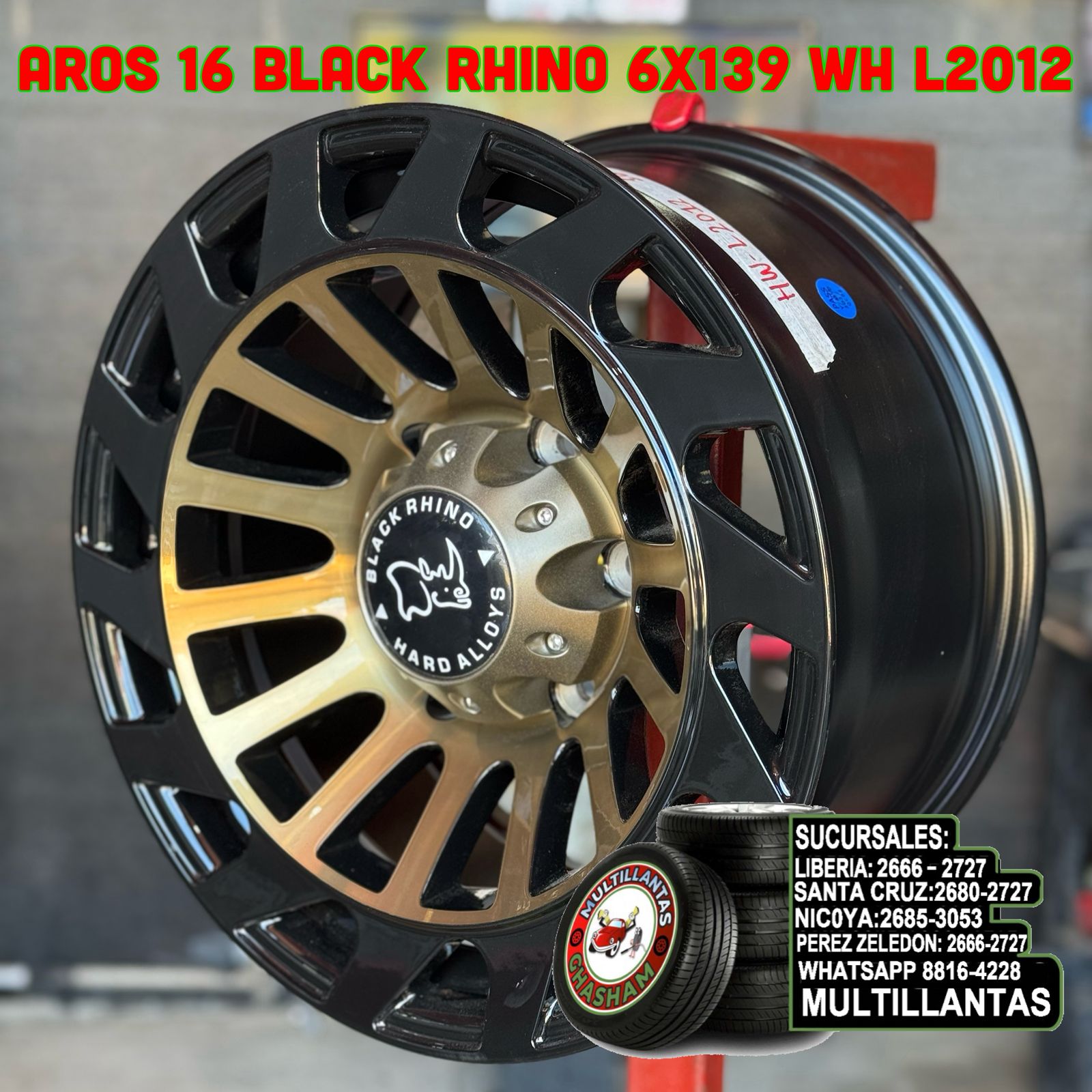 AROS # 16X8 6X139.7 ET10 BMF-BRCC